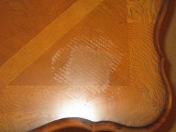 Stunning Heavily Carved End Table French Baroque Style