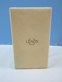 Pair Lenox wedding Promises Silver Plated Holloware 7 3/4" Interlocking Heart Goblets in Box