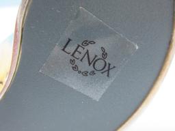Pair Lenox wedding Promises Silver Plated Holloware 7 3/4" Interlocking Heart Goblets in Box