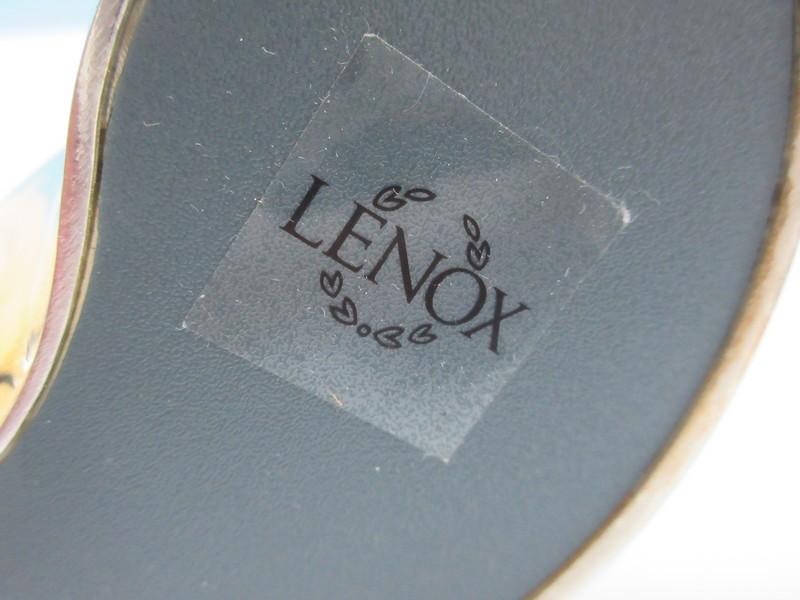 Pair Lenox wedding Promises Silver Plated Holloware 7 3/4" Interlocking Heart Goblets in Box
