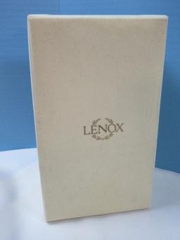 Pair Lenox wedding Promises Silver Plated Holloware 7 3/4" Interlocking Heart Goblets in Box
