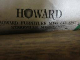 Phenomenal Howard Furniture Mfg. Mid Century Modern Oak Beam Frame Sofa Couch Low Back