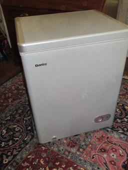 Gray Danby Chest Freezer Free Standing- 33"H x 25" x 21"