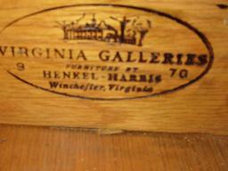 Henkel-Harris Co. Virginia Galleries Collection Mahogany Chippendale Style Dropleaf End Table