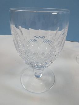 Set of 4 Waterford Crystal Colleen Pattern 5 1/4" Short Stem Water Goblets 3 1/8"W 8oz.