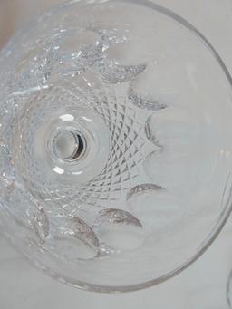 Set of 4 Waterford Crystal Colleen Pattern 5 1/4" Short Stem Water Goblets 3 1/8"W 8oz.