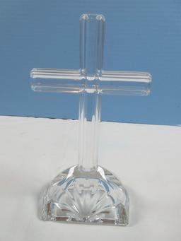 Waterford Crystal 7" Standing Cross Figurine Marquis Collection