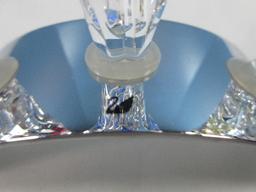 Splendid Swarovski SCS Member Renewal Gifts 3 1/2" Tulips Blue, Red & Yellow Stem Foliage w/