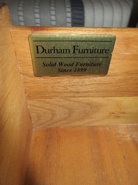 Durham Furniture Solid Wood Expresso Finish 3 Drawer Night Stand-32"H x 32" x 17 1/4"