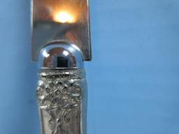 Waterford Sterling Silver Handle Letter Opener & Web Pewter Letter Opener Both Stainless Blade