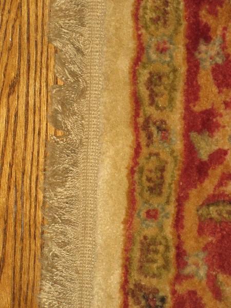 Classic Persian Design Area Rug w/Fringe Camel/Cinnabar Colors- Approx 92" x 62"
