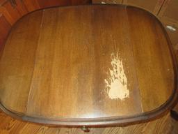 Conant Ball Furniture Makers Dropleaf Solid Rock Maple Early American Repro End Table w/