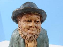 Collectors Tom Clark Gnomes 9 1/2" "Lawrence" Pecan Resin Figurine by Cairn Studios Style #136