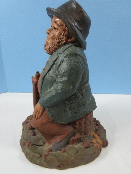 Collectors Tom Clark Gnomes 9 1/2" "Lawrence" Pecan Resin Figurine by Cairn Studios Style #136