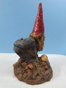 Collectors Tom Clark Gnomes Golf Collection 11" "Hugh Robert" Pecan Resin Figurine by Cairn