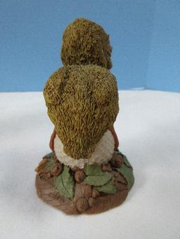 Collectors Tim Wolfe Tracks Collection 4 1/8" "Duffy" Duckling Sitting on Golf Ball Resin Figurine