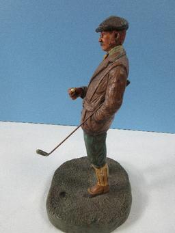 Collectors Michael Garman Sports Sculpture Series 9" "Bogie" Gentleman Golfer Figurine Hand