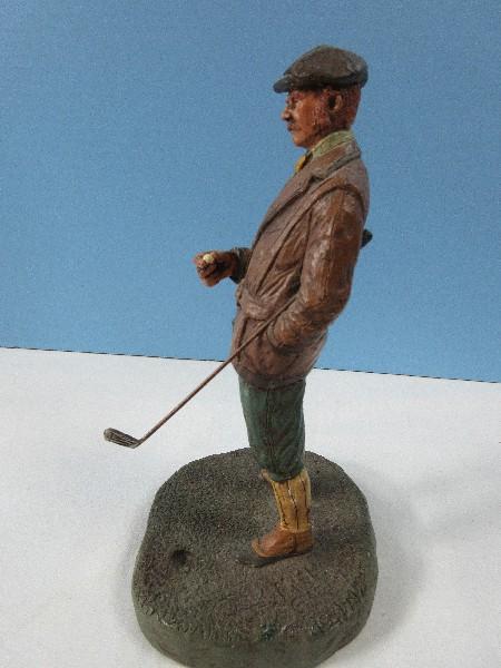Collectors Michael Garman Sports Sculpture Series 9" "Bogie" Gentleman Golfer Figurine Hand