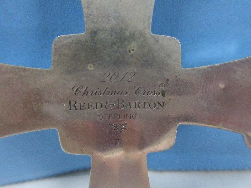 2012 Annual Reed & Barton Sterling Silver Christmas Cross Ornament-Wgt. 13.8G+/-, Ret. $379.95