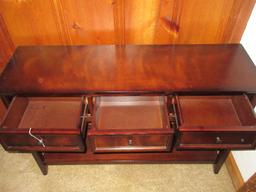 Pier 1 Imports Ashington Collection Console Table w/3 Drawers & Shelf-29"H x 43" x 13"