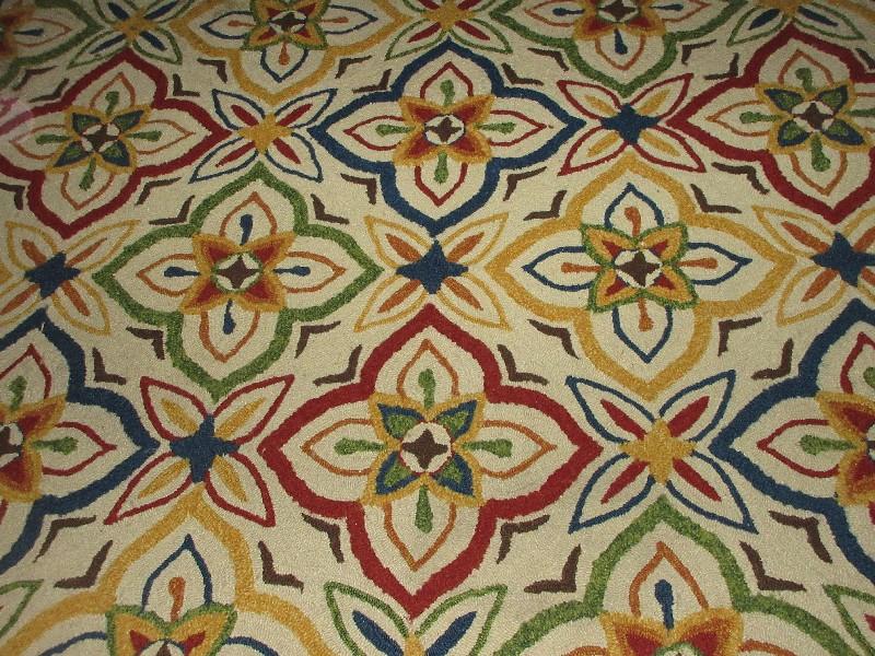 Pier 1 Imports Rug Tapis Pattern Multicolor-5' x 7'5", Ret. $299.99