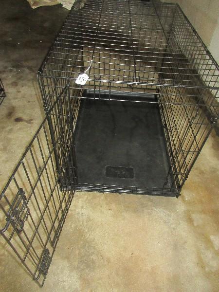 You & Me Metal Dog Kennel w/Plastic Base Liner-Approx 25"H x 35" x 22 1/4"