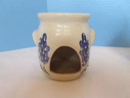 Lot Chinese Ming Dynasty Style Turquoise Glazed 4" Stoneware Ginger Jar Hexagonal Shape