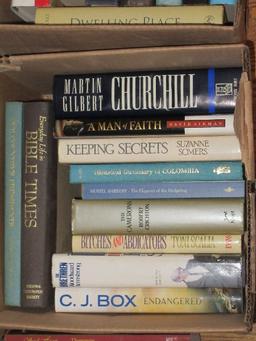 Lot Misc Books Self Help, Novels, History, Colin Powell, Dwelling Place, etc.