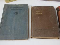 Lot Antique & Other Books Ivanhoe 1916, Memoirs of Yellow Plush 1887, Longfellows 1900,