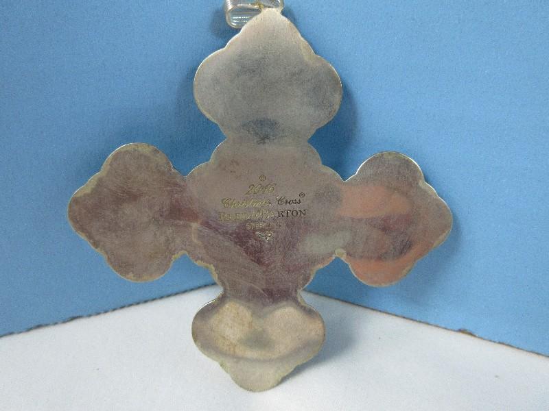 2016 Annual Reed & Barton Sterling Silver Christmas Cross Ornament-Wgt. 17.76G+/-, Ret. $89.95