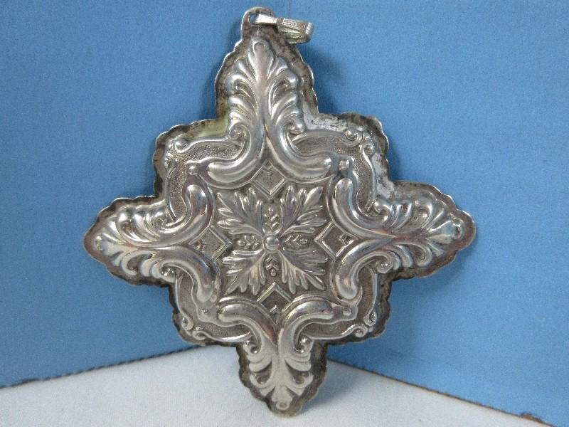 1993 Annual Reed & Barton Sterling Silver Christmas Cross Ornament-Wgt. 15.86G+/-, Ret. $59.99