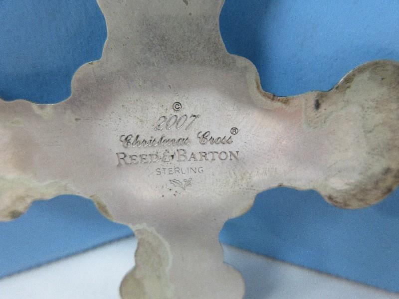 2007 Annual Reed & Barton Sterling Silver Christmas Cross Ornament-Wgt. 14.35G+/-,Ret.$159.95