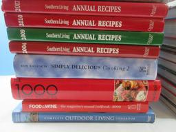 2 Books Misc Cookbooks Annual Southern Living, Chocolate, McCalls Cooking School, etc.