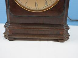 Hammond Bichronous Depression Era Electric Mantel/Desk Clock Lanshire Movement Veneer