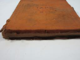 Antique Clemson College Taps 1910 Year Book Leather Cover