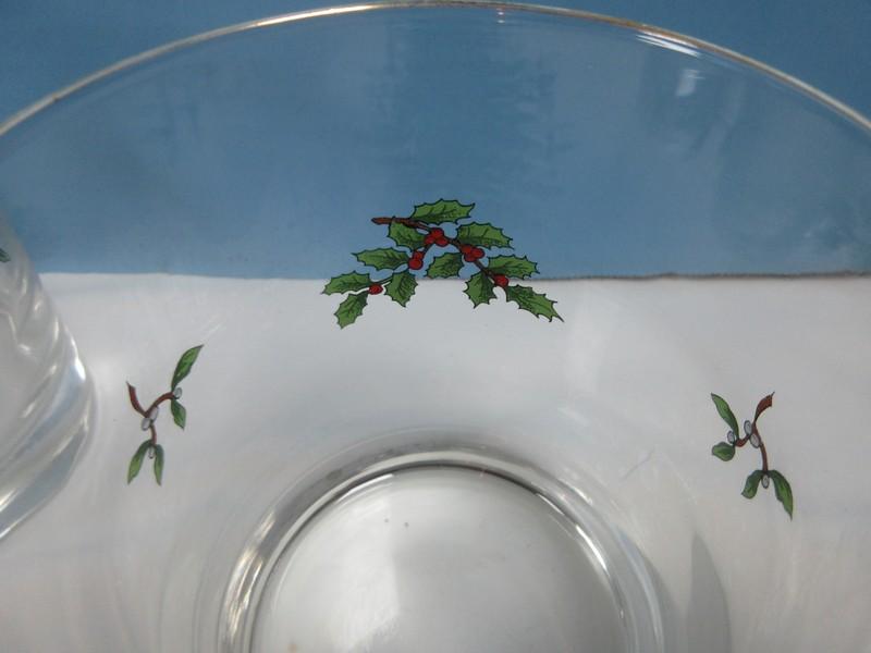 Set of 4 Spode Glassware Christmas Tree Double Old Fashioned Tumblers in Box