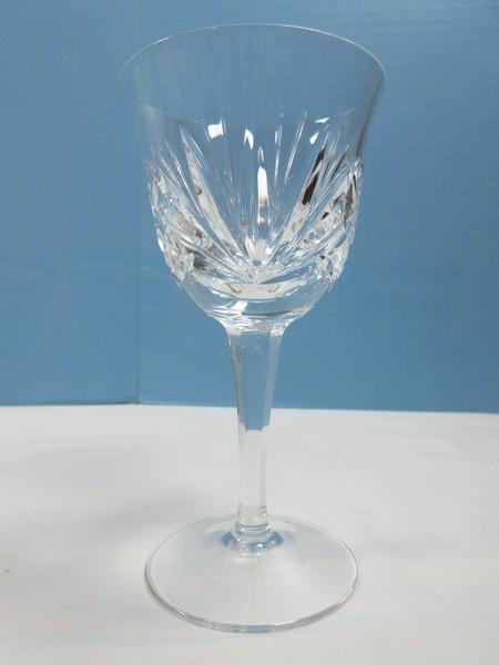 Set of 4 Gorham Crystal Cherrywood Pattern Cut Criss-Cross & Fan Design on Bowl Stemware