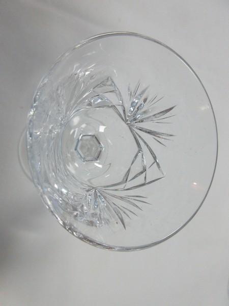 Set of 4 Gorham Crystal Cherrywood Pattern Cut Criss-Cross & Fan Design on Bowl 3 7/8" Cordial