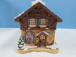 Collectors Hawthorne Porch Light MI Hummel Bavarian Holiday Village Collection Illuminated