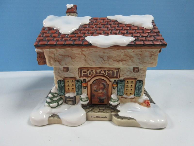 Collectors Hawthorne Porch Light MI Hummel Bavarian Holiday Village Collection Illuminated