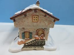 Collectors Hawthorne Porch Light MI Hummel Bavarian Holiday Village Collection Illuminated