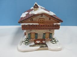 Collectors Hawthorne Porch Light MI Hummel Bavarian Holiday Village Collection Illuminated