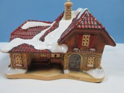 Collectors Hawthorne Porch Light MI Hummel Bavarian Holiday Village Collection Illuminated