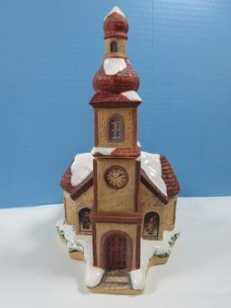 Collectors Hawthorne Porch Light MI Hummel Bavarian Holiday Village Collection Illuminated