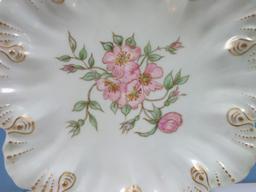 Rare Find Antique Limoges AL Anchor Mark Porcelain Scalloped 8 1/8" Round Coupe Plate Hand