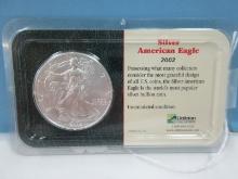 Littleton Coin Co. 2002 Silver American Eagle Collectors Coin Walking Liberty Composition 99.93