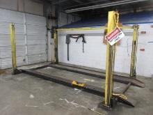 Garage Shop 4 Post Auto Car/ Truck Lift w/ Tracks Buyer Responsible to Disassemble and Move