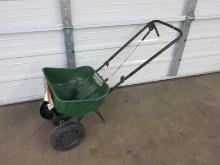 Scotts Turf Builder Edge Guard Mini Spreader Broadcaster Some Residue in Base