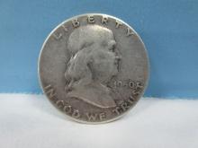 Collectors 1950 Franklin Silver half Dollar Liberty Bell Coin- 90% Silver, Wgt. 12.5G