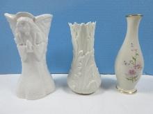 lot Lenox Collection Porcelain 8" Eternal Love Vase Limited Edition, Royal China Works Relief